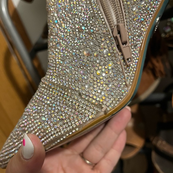 Betsey Johnson Rhinestone Booties - Picture 6 of 6